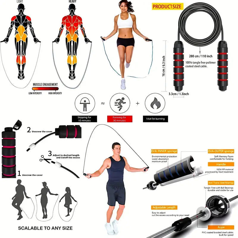 Fitness Resistance Bands Set – 17 Pieces, Medium Tension