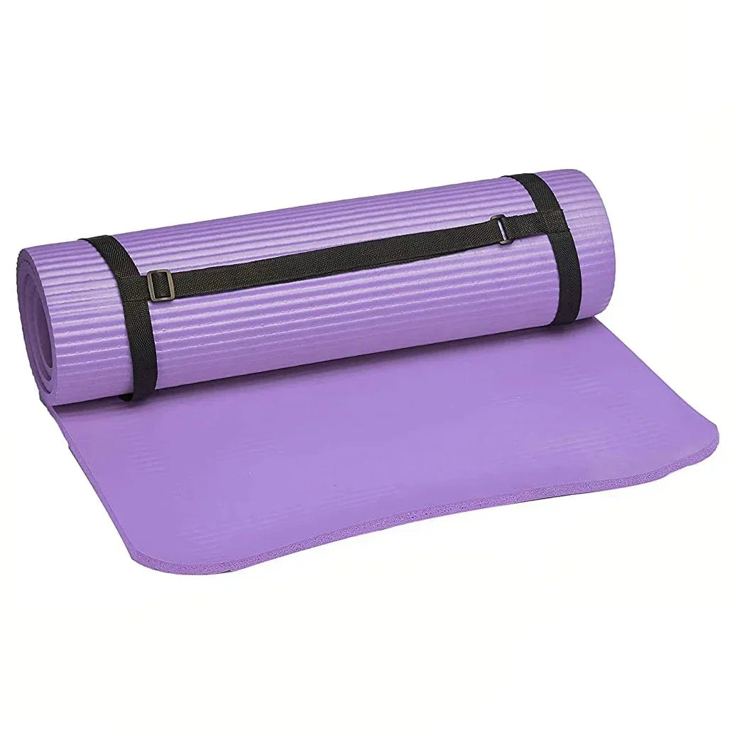 High-Quality Anti-Slip Yoga Mat – 15mm Extra Thick NBR Foam