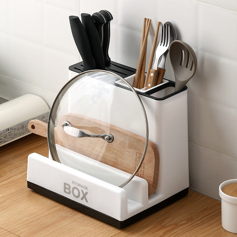 Smart Kitchen Tableware And Knife Storage Rack For Clutter-Free Cooking