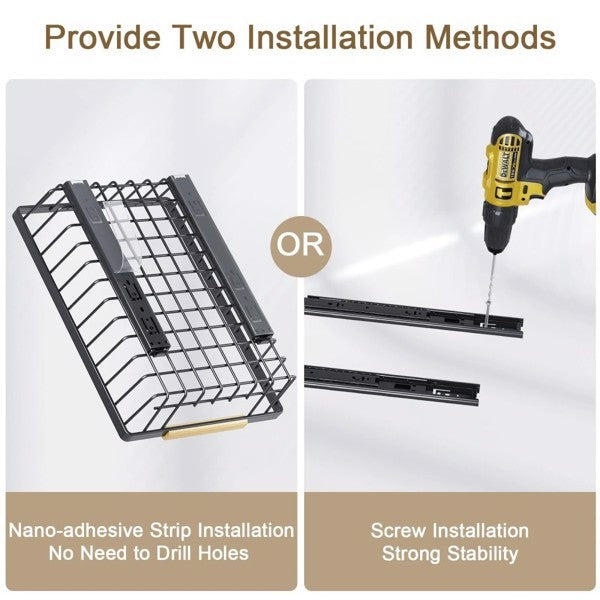 2-pack Container Organizer For Storage Room, Bedroom, Kitchen Cabinet