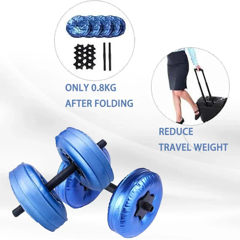 Adjustable Water-Filled Dumbbell Set – 8–10kg