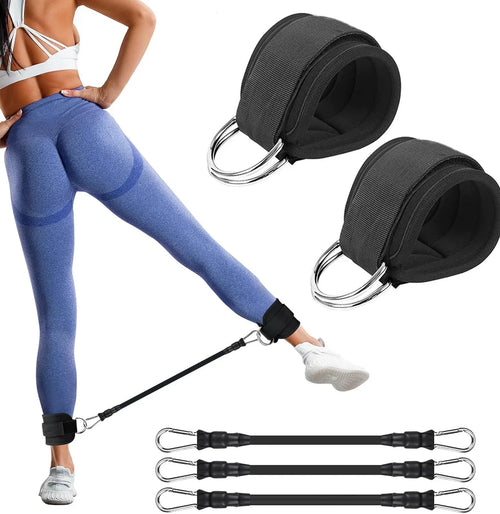 Ankle Resistance Bands Set – 3 Levels for Leg & Butt Training