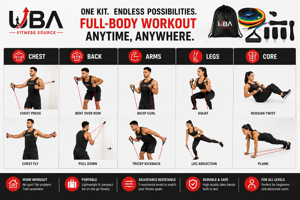 UBA Full-Body Resistance Band Training Kit