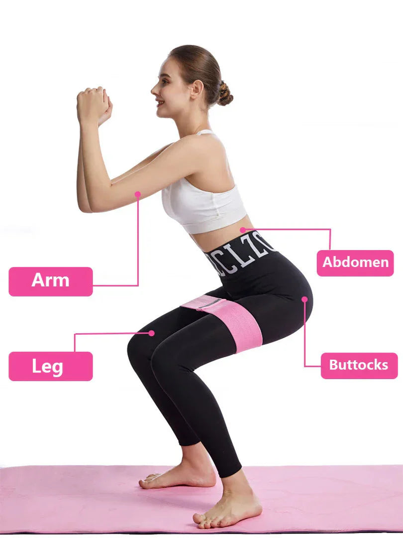 Fabric Resistance Band – Medium Tension for Home Exercise