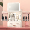 All-in-one Organizer with Led Mirror for Makeup Skincare & Accessories