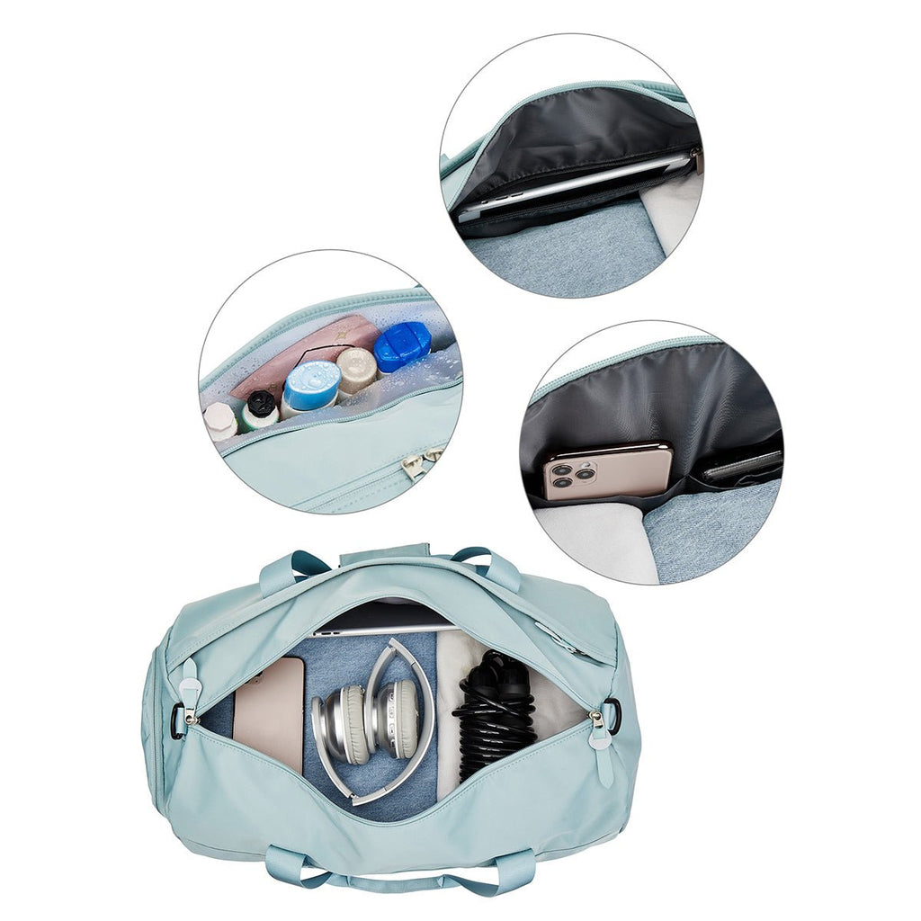 Women's Waterproof Gym Bag with Dry-Wet Separation