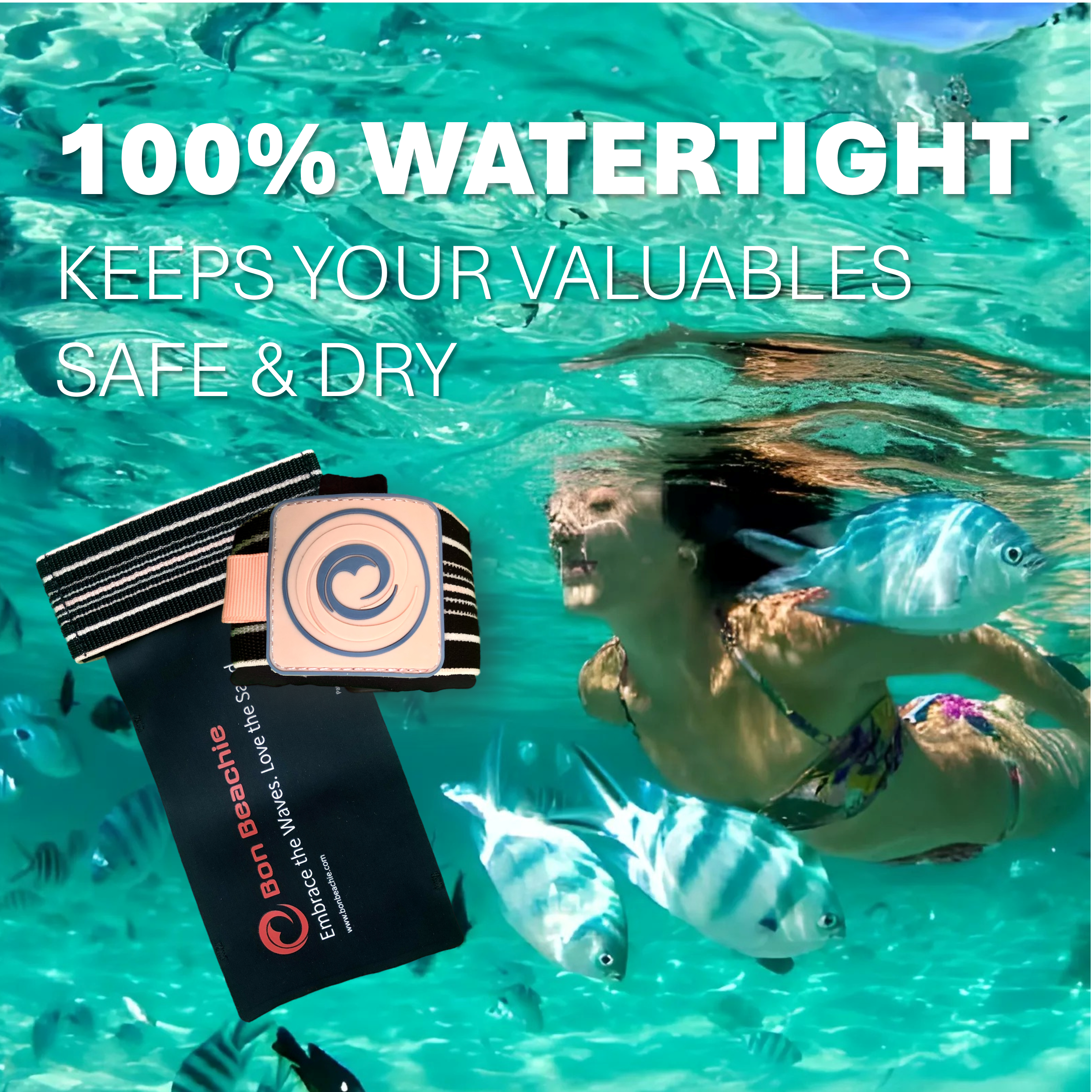 Watertight Wristband Phone Pouch – Waterproof Running Armband