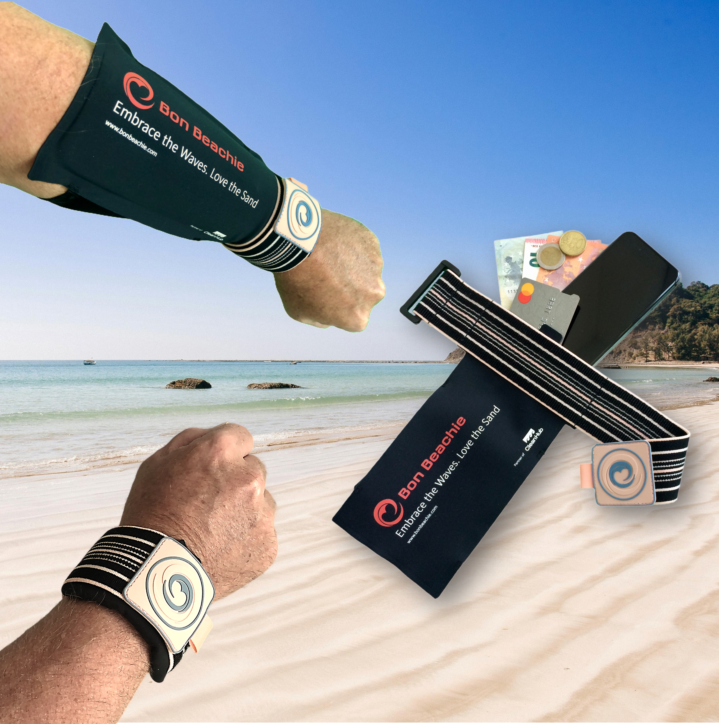 Watertight Wristband Phone Pouch – Waterproof Running Armband